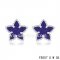 Replica Van Cleef & Arpels Sweet Alhambra Star Earrings White Gold,Lapis Lazuli